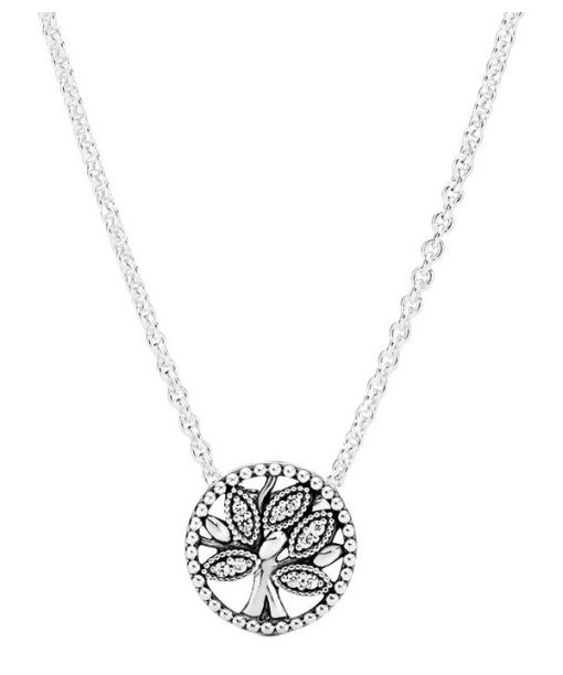 Collier arbre généalogique étincelant Pandora 397780CZ-45 pour femme