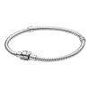 Bracelet à chaîne serpent Pandora Moments avec fermoir à barillet 598816C00-20 pour femme