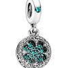 Charm pendentif trèfle à quatre feuilles porte-bonheur en argent Pandora avec zircone cubique 797906NRGMX pour femme