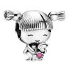 Charm Pandora Petite Fille Avec Émail Rose 798016EN160 Pour Femme