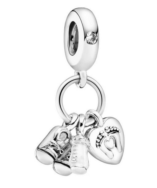 Charm pendant pour biberon et chaussures Pandora 798106CZ pour femme