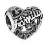 Charm Pandora Family Heart en argent sterling 798571C00 pour femme