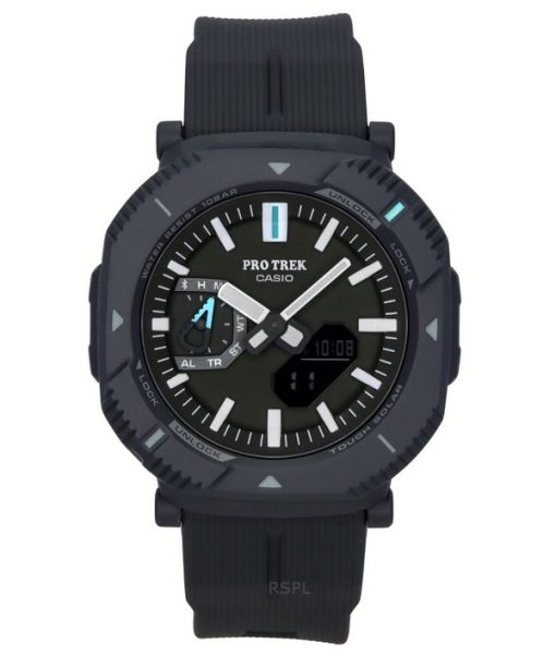 Montre analogique numérique Casio Pro Trek pour homme avec cadran vert en résine et bracelet en résine Tough Solar PRJ-B001-1 10