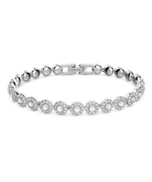 Bracelet de tennis Swarovski Una Angelic en cristaux transparents et plaqué rhodium 5071173 pour femme