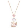 Pendentif Swarovski Cygne en plaqué or rose et zircone 5473024 pour femme