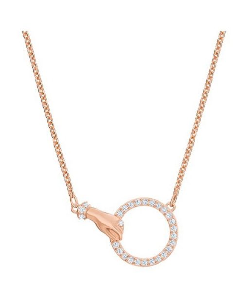 Collier Swarovski Symbolica en cristaux transparents et plaqué or rose 5489573 pour femme