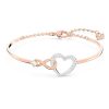 Bracelet Swarovski Hyperbola Infinity et Heart avec finition en métal mixte et zircone 5518869 pour femme