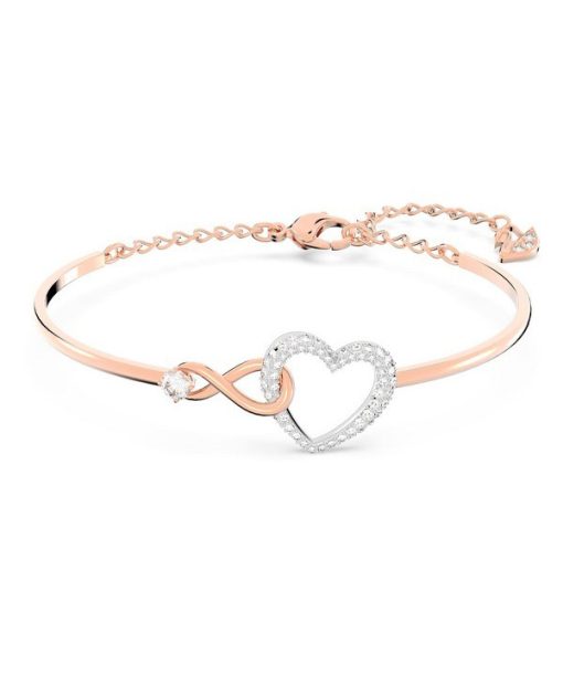 Bracelet Swarovski Hyperbola Infinity et Heart avec finition en métal mixte et zircone 5518869 pour femme