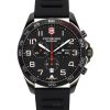 Montre chronographe Victorinox Swiss Army Fieldforce Sport pour homme avec bracelet en caoutchouc et cadran noir à quartz 241889