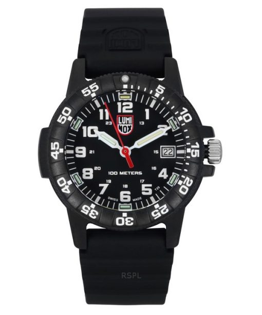 Montre Homme Luminox Leatherback Sea Turtle Bracelet Silicone Cadran Noir Quartz XS.0301.L 100M