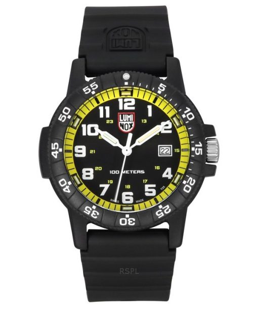 Montre Homme Luminox Leatherback Sea Turtle Giant Bracelet Polyuréthane Cadran Noir Quartz XS.0325 100M