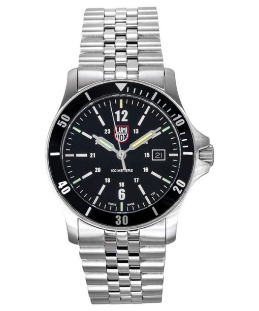 Montre Homme Luminox Sport Timer Acier Inoxydable Cadran Noir Quartz XS.0911 100M