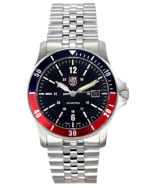 Montre Homme Luminox Sport Timer Acier Inoxydable Cadran Bleu Quartz XS.0914 100M