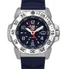 Montre de plongée à quartz pour homme Luminox Navy Seal XS.3253 200 m avec bracelet en caoutchouc et cadran bleu