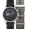 Montre chronographe classique AVI-8 Hawker Hurricane en fibre de carbone avec cadran noir et quartz AV-4011-0W pour homme avec b