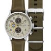 Montre chronographe classique AVI-8 Hawker Hurricane à quartz avec cadran kaki AV-4011-1B pour homme avec bracelet supplémentair