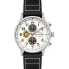 Montre chronographe classique AVI-8 Hawker Hurricane édition Imperial War Museums cadran blanc à quartz AV-4011-1E pour homme