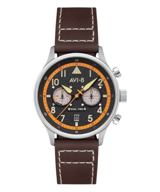 Montre homme AVI-8 Hawker Hurricane Carey Dual Time Imperial War Museums Edition cadran noir Quartz AV-4088-07