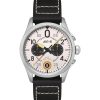 Montre chronographe AVI-8 Spitfire Lock Imperial War Museums Edition Bethlem cadran blanc à quartz AV-4089-0B pour homme