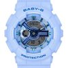 Montre analogique numérique Casio Baby-G pour femme avec bracelet en résine bleue et cadran bleu BA-110YK-2A à quartz 100 m