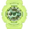 Montre analogique numérique Casio Baby-G pour femme avec bracelet en résine verte et cadran vert BA-110YK-3A à quartz 100 m