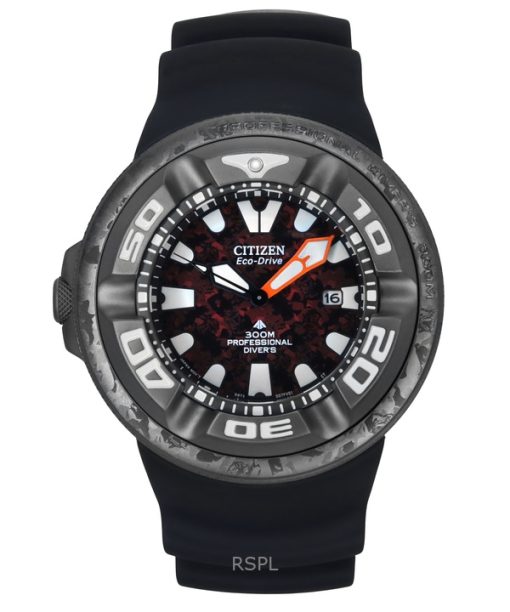 Montre de plongée Citizen Eco-Drive Marine Godzilla édition limitée cadran rouge BJ8059-03Z 300M pour homme