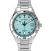 Montre pour femme Citizen Marine Eco-Drive avec cristaux en acier inoxydable et cadran vert FE6170-88L 100 m