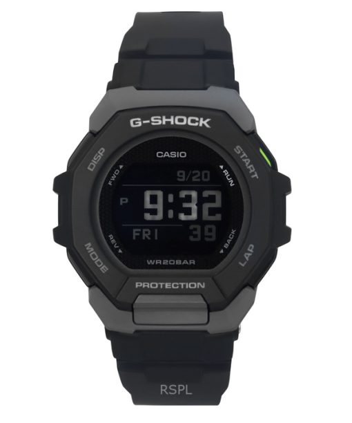 Montre Casio G-Shock G-Squad Digital Smartphone Link en résine biosourcée à quartz GBD-300-1 200M pour homme