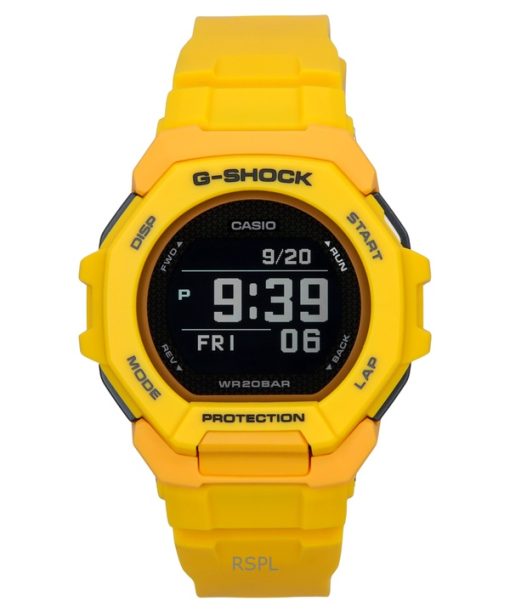 Montre Casio G-Shock G-Squad Digital Smartphone Link Jaune Résine Biosourcée Quartz GBD-300-9 200M Homme