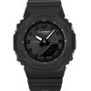 Montre analogique numérique Casio G-Shock en résine biosourcée avec cadran noir et quartz GMA-P2100BB-1A 200M pour femme