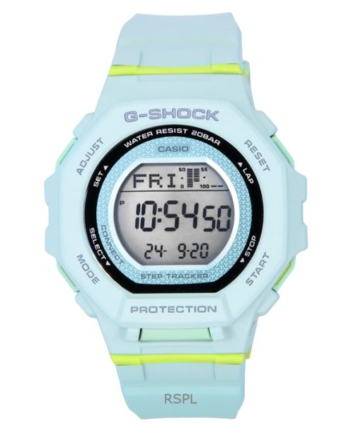 Montre pour femme Casio G-Shock G-Squad Digital Smartphone Link en résine biosourcée vert pâle GMD-B300-3 200M