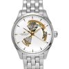 Montre Homme Hamilton Jazzmaster Acier Inoxydable Cadran Argenté Ouvert Automatique H32675151