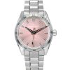 Montre Hamilton Jazzmaster Performer en acier inoxydable avec cadran rose automatique H36105171 100M pour femme