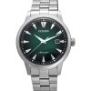 Montre homme Citizen Kuroshio 64 édition limitée en acier inoxydable avec cadran vert automatique NK0007-88X