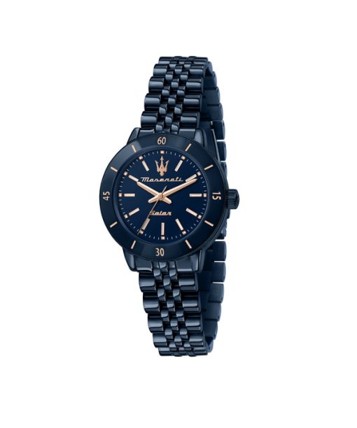 Maserati Acier Inoxydable Cadran Bleu Solar R8853149501 Montre Femme fr