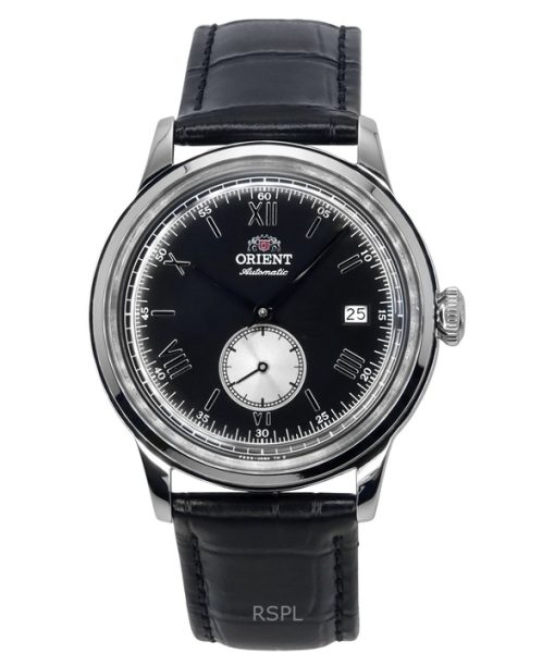 Montre automatique pour homme Orient Classic Bambino Version 2 avec bracelet en cuir et cadran noir RA-AP0101B