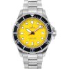 Montre homme Ratio FreeDiver Sapphire en acier inoxydable avec cadran jaune et quartz RTF034 200M