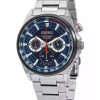 Montre Seiko Conceptual Chronograph en acier inoxydable avec cadran bleu et quartz SSB407P1 100M pour homme