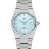 Montre Tissot T-Classic PRX Powermatic 80 en acier inoxydable avec cadran bleu glacier automatique T137.207.11.351.00 100M pour 