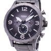 Montre chronographe Fossil Nate pour homme avec cadran gris fumé JR1437 reconditionnée