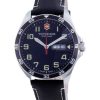 Montre homme Victorinox Fieldforce cuir cadran noir quartz 241846 100M remise à neuf