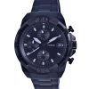 Montre Fossil Bronson Chronograph en acier inoxydable avec cadran noir et quartz FS5853 pour homme remise à neuf