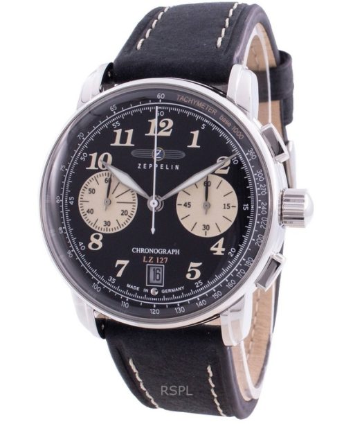 Montre homme Zeppelin LZ127 Chronograph Cadran noir Quartz 86743 reconditionnée