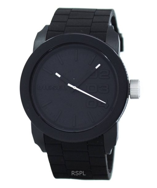 Montre homme Diesel DZ1437 à quartz avec bracelet en silicone et cadran noir reconditionné