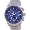 Montre de plongée pour homme Citizen PCAT avec chronographe radiocommandé et cadran bleu Eco-Drive CB5880-54L 200M remise à neuf