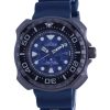 Montre Citizen Promaster Diver's BN0227-09L 200M pour homme avec bracelet en polyuréthane et cadran bleu Eco-Drive reconditi