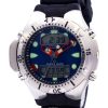 Montre de plongée à quartz Citizen Promaster Aqualand JP1060-01L 200M pour homme avec bracelet en caoutchouc et cadran bleu