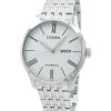 Montre homme Citizen NH8350-59A automatique en acier inoxydable avec cadran texturé blanc reconditionné