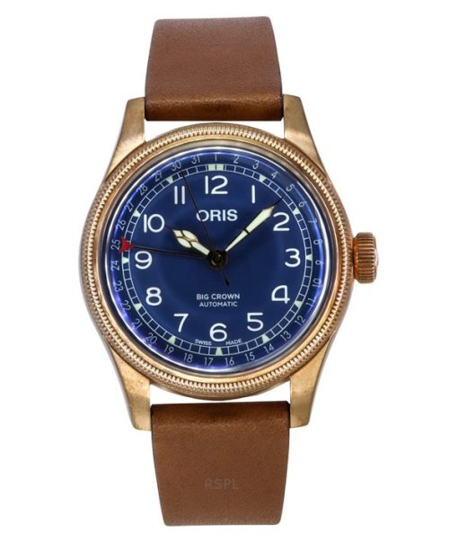 Montre Homme Oris Big Crown Bronze Pointer Date Cadran Bleu Automatique 01 754 7741 3165 07 5 20 58BR