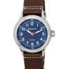 Bulova Classic HACK Military A11 Bracelet en nylon Cadran bleu Automatique 96A282 Montre unisexe